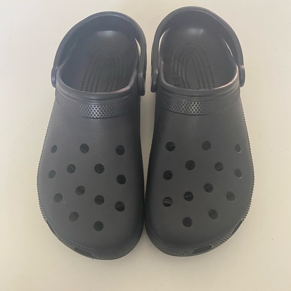 Black crocs (never worn )